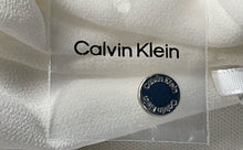 Load image into Gallery viewer, Calvin Klein Womens White Long Sleeve Collarless Back Button Blouse Top Size M