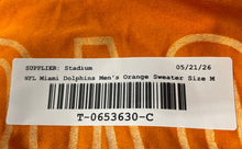 Load image into Gallery viewer, Nike Mens Orange Dri-Fit Miami Dolphins NFL Long Sleeve T-Shirt Size M