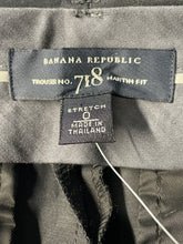 Load image into Gallery viewer, Banana Republic Womens Black Flat Front Straight-Leg Trouser Pants Size 0 W/ Tag