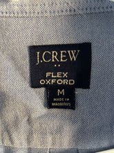 Load image into Gallery viewer, J.Crew Mens Blue Cotton Long Sleeve Collared Flex Oxford Button-Up Shirt Size M