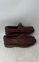 Load image into Gallery viewer, Sperry Womens Wells STS8945 Brown Leather Lace-Up Round Toe Boat Shoes Size 8