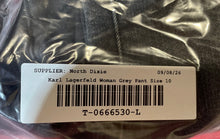 Load image into Gallery viewer, Karl Lagerfeld Womens Gray Dark Wash Pockets Denim Skinny Jeans Pants Size 10