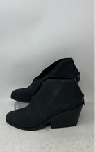Load image into Gallery viewer, Eileen Fisher Womens Black Back Zip Almond Toe Block Heel Ankle Booties Size 6