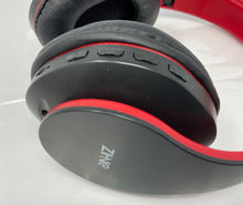Load image into Gallery viewer, Zihnio WH-816 Red & Black Foldable Wireless Bluetooth Headphones Not Tested NCL