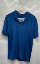 Load image into Gallery viewer, Calvin Klein Mens Blue Cotton Short Sleeve Collared Golf Polo Shirt Size M