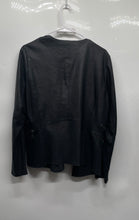 Load image into Gallery viewer, Giorgio & Mario Womens Black Zipped Pocket Open Front Blazer Jacket Size 46
