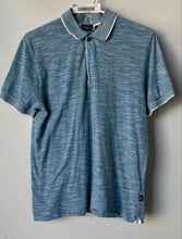 Load image into Gallery viewer, Hugo Boss Mens White Blue Short Sleeve Collared Polo Shirt Size Small