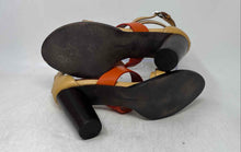 Load image into Gallery viewer, Rebecca Minkoff Womens Multicolor Leather Block Heel Strappy Sandals Size 9M