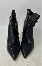 Load image into Gallery viewer, Michael Kors Womens Black Leather Pointed Toe Stiletto Ankle Booties Size 37