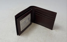 Load image into Gallery viewer, Croft & Barrow Mens Brown Leather Multiple Card Slots Bifold Wallet