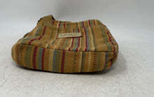 Load image into Gallery viewer, Fossil Womens Brown Striped Inner Pockets Adjustable Strap Crossbody Bag