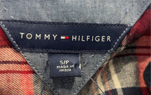 Load image into Gallery viewer, Tommy Hilfiger Womens Red Plaid Long Sleeve Button-Up Shirt Size S/P With Tag
