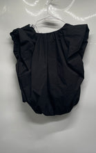 Load image into Gallery viewer, Zara Womens Black Sleeveless V-Neck Cinched Hem Blouse Top Size Small
