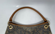 Load image into Gallery viewer, Authentic Tous Womens Brown Kaos Leather Trim Shoulder Handbag Stained Damaged