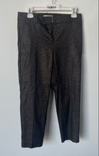 Load image into Gallery viewer, Loft Womens Black Gold Geometric The Riviera Slim Fit Ankle Pants Size 2P