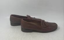 Load image into Gallery viewer, Bostonian Mens Brown Leather Kiltie Tassel Moc Toe Slip-On Loafer Shoes Size 7