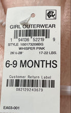 Load image into Gallery viewer, First Impressions Girls Baby Pink Bodysuit Coverall One-Piece Size 6-9 M W/ Tag