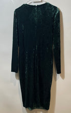 Load image into Gallery viewer, Calvin Klein Womens Green V-Neck Long Sleeve Back Zip Wrap Dress Size 14