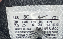 Load image into Gallery viewer, Nike Kids Court Borough Low Recraft DV5458-600 Black Red Sneakers Shoes Size 8C