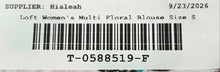 Load image into Gallery viewer, Loft Womens Multicolor Floral Long Sleeve Regular Fit Button-Up Shirt Size S