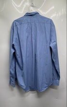 Load image into Gallery viewer, Ralph Lauren Mens Blue Striped Cotton Long Sleeve Classic Fit Button-Up Shirt XL