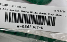 Load image into Gallery viewer, Nike Mens Air Jordan 1 Mid SE White Green Gray Sneaker Shoes Size 11.5