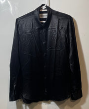 Load image into Gallery viewer, Zara Womens Black Long Sleeve Collared Button-Up Shirt Size Small
