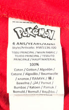 Load image into Gallery viewer, Pokémon Boys Red Yellow Pikachu Long Sleeve Pullover Graphic T-Shirt Size 6Y