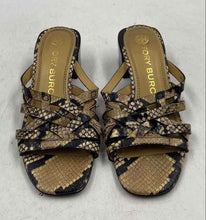 Load image into Gallery viewer, Authentic Tory Burch Womens Basket Weave Beige Black Slide Sandals Size 6 M