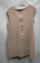 Load image into Gallery viewer, Ann Taylor Womens Beige White Printed Sleeveless Back Zip Mini Dress Size 8