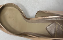 Load image into Gallery viewer, Brian Atwood Womens Gold Pointed Toe Slip-On Stiletto Pump Heels Size 8