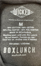 Load image into Gallery viewer, BoxLunch Unisex Black Universal Studios Wicked Elphaba Pullover Sweatshirt Sz M
