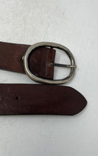 Load image into Gallery viewer, Doppia Vita Womens Brown Silver-Tone Rhinestone Studded Western Belt