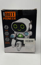 Load image into Gallery viewer, White Black Bot Pioneer Electronic Walking Dancing Robot Not Tested