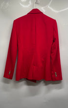 Load image into Gallery viewer, Zara Womens Bright Red Long Sleeve Double Breasted 6-Button Blazer Size S