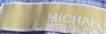 Load image into Gallery viewer, Michael Kors Mens Blue Plaid Printed Cotton Long Sleeve Dress Shirt Size XL