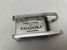 Load image into Gallery viewer, Silver-Tone Pandora Happy Holidays Sleigh Christmas Decoration Ornament