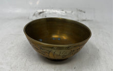 Load image into Gallery viewer, Engraved Brass Bowl With Traditional Folk Art Animal And Geometric Motifs