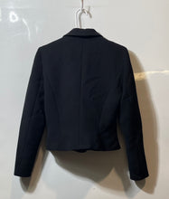Load image into Gallery viewer, Sharagano Womens Black Long Sleeve Cropped Blazer Size Unknown