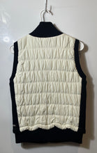 Load image into Gallery viewer, Calvin Klein Performance Womens Cream Black Full-Zip Puffer Vest Jacket Size S