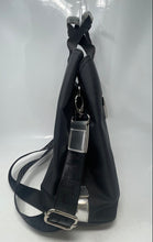 Load image into Gallery viewer, Versace Parfums Womens Black Detachable Strap Outer Pocket Lined Tote Bag