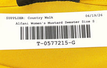 Load image into Gallery viewer, Alfani Womens Mustard 3/4 Sleeve Round Neck Regular Fit Blouse Top Size S