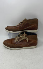 Load image into Gallery viewer, Bullboxer Mens Brown Leather Mid Top Lace-Up Sneaker Shoes Size 8