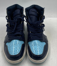 Load image into Gallery viewer, Authentic Nike Womens Air Jordan 1 Retro High Blue White Black Sneakers Shoes 9