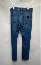Load image into Gallery viewer, Armani Exchange Mens Blue Denim Slim Fit 5 Pocket Design Straight Jeans Size 32