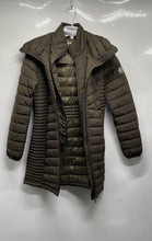 Load image into Gallery viewer, DKNY Womens Green Long Sleeve Full Zip Packable Bib-Front Puffer Jacket Size XS