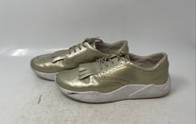 Load image into Gallery viewer, Mellow Yellow Womens Gold Leather Low Top Lace-Up Sneaker Shoes Size EUR 39