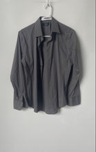 Load image into Gallery viewer, Zara Basic Mens Gray Long Sleeve Collared Super Slim Fit Button-Up Shirt Size M