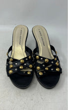 Load image into Gallery viewer, Athena Alexander Womens Black Gold Silver Slip-On Wedge Platform Heels Size 6