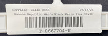 Load image into Gallery viewer, Banana Republic Mens Black Athletic Tapered Fit Chino Pants Size 33x30 With Tag
